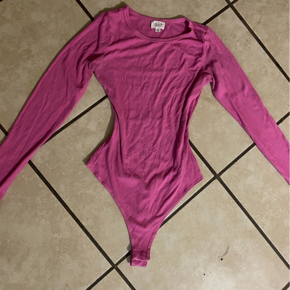 Le Lis Pink Long Sleeve Bodysuit